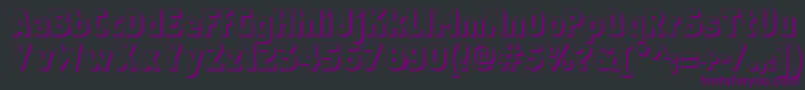 Faktosshadow Font – Purple Fonts on Black Background