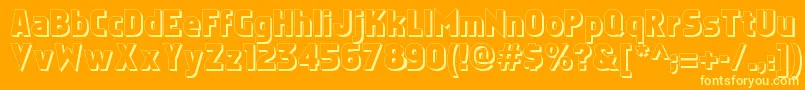More about Faktosshadow Font Faktosshadow Font – Yellow Fonts on Orange Background