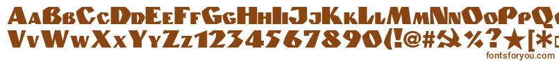 Granit.Kz Font – Brown Fonts on White Background