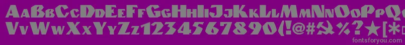 Granit.Kz Font – Gray Fonts on Purple Background