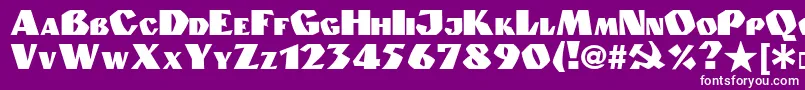 Saiba mais sobre a fonte Granit.Kz Fonte Granit.Kz – fontes brancas em um fundo violeta