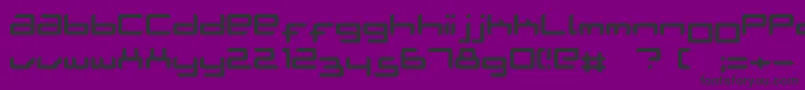 Ablattive-fontti – mustat fontit violetilla taustalla