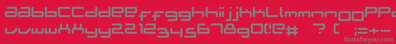 Ablattive Font – Gray Fonts on Red Background