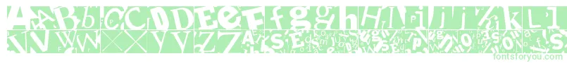 Lettersoupmainz-Schriftart – Grüne Schriften