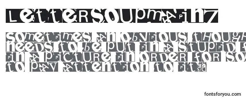 Review of the Lettersoupmainz Font