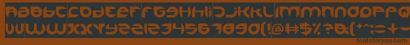 AlexandraInverse Font – Black Fonts on Brown Background