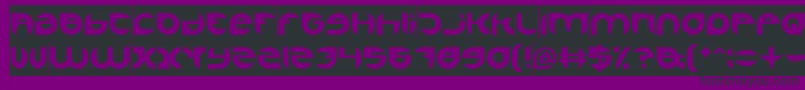 AlexandraInverse-fontti – mustat fontit violetilla taustalla