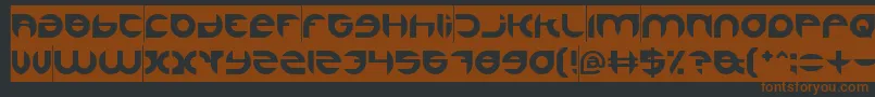 AlexandraInverse Font – Brown Fonts on Black Background