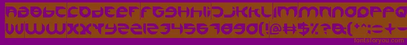 AlexandraInverse Font – Brown Fonts on Purple Background