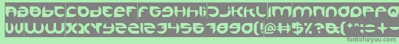 AlexandraInverse Font – Gray Fonts on Green Background