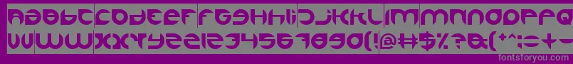 AlexandraInverse Font – Gray Fonts on Purple Background