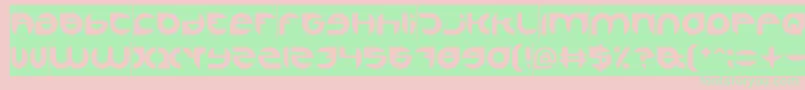 AlexandraInverse Font – Green Fonts on Pink Background