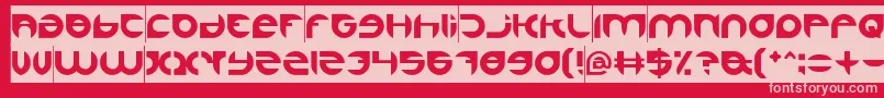 AlexandraInverse Font – Pink Fonts on Red Background