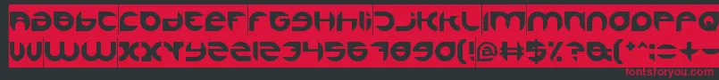 AlexandraInverse Font – Red Fonts on Black Background