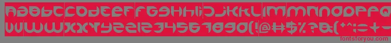 AlexandraInverse Font – Red Fonts on Gray Background