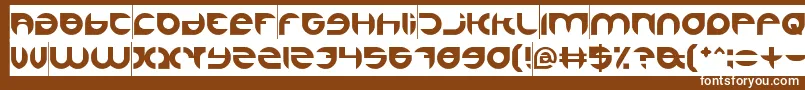 AlexandraInverse Font – White Fonts on Brown Background