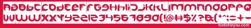 AlexandraInverse Font – White Fonts on Red Background