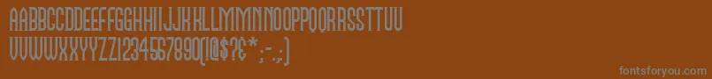 Namen Font – Gray Fonts on Brown Background