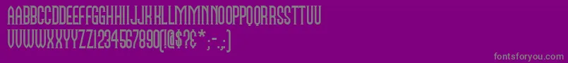 Namen Font – Gray Fonts on Purple Background