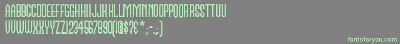 Namen Font – Green Fonts on Gray Background
