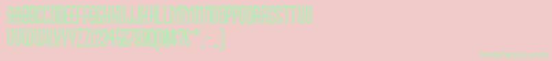 Namen Font – Green Fonts on Pink Background