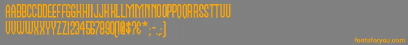 Namen Font – Orange Fonts on Gray Background