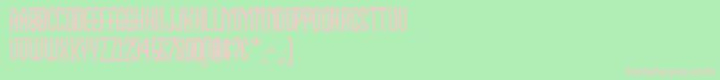 Namen Font – Pink Fonts on Green Background