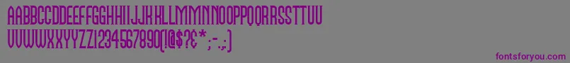 Namen Font – Purple Fonts on Gray Background