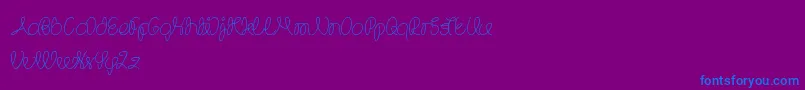 TheWizard Font – Blue Fonts on Purple Background