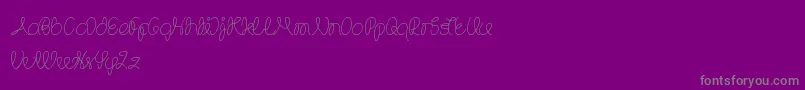 TheWizard Font – Gray Fonts on Purple Background