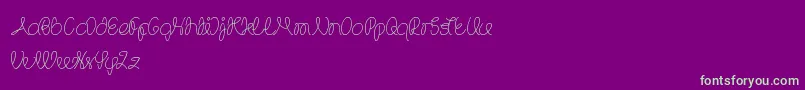 TheWizard Font – Green Fonts on Purple Background