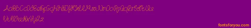 TheWizard Font – Orange Fonts on Purple Background