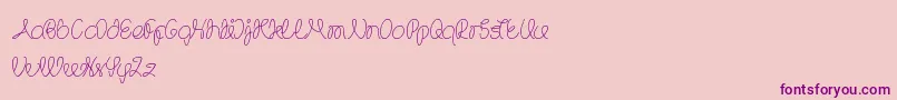 TheWizard Font – Purple Fonts on Pink Background