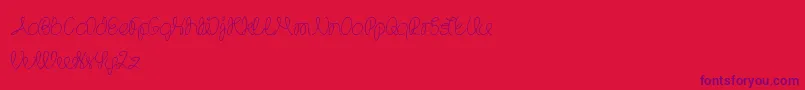 TheWizard Font – Purple Fonts on Red Background