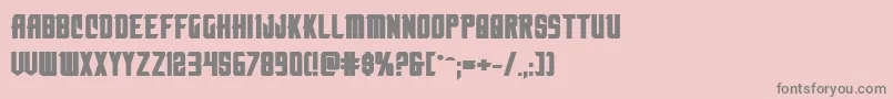 Nemenforcerboldexp Font – Gray Fonts on Pink Background