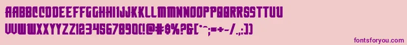 Nemenforcerboldexp Font – Purple Fonts on Pink Background