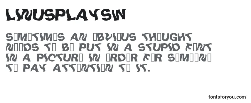 Linusplaysw Font