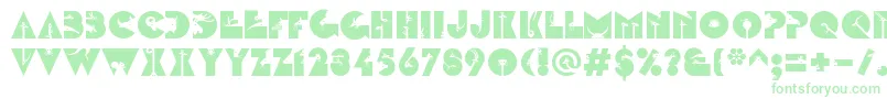 LinotypezootypeLand Font – Green Fonts on White Background