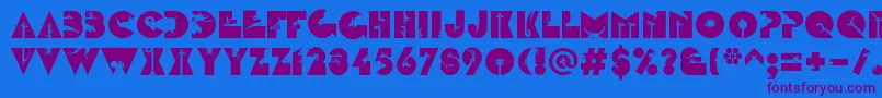 More about LinotypezootypeLand Font LinotypezootypeLand Font – Purple Fonts on Blue Background
