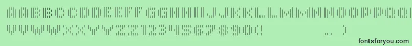 InmonoRegular Font – Black Fonts on Green Background