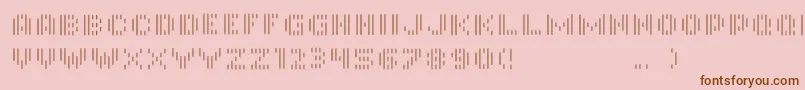 Шрифт InmonoRegular – коричневые шрифты на розовом фоне