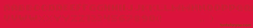 fuente InmonoRegular – Fuentes Marrones Sobre Fondo Rojo