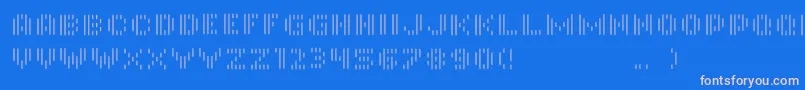 fuente InmonoRegular – Fuentes Rosadas Sobre Fondo Azul