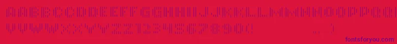 InmonoRegular-Schriftart – Violette Schriften auf rotem Hintergrund