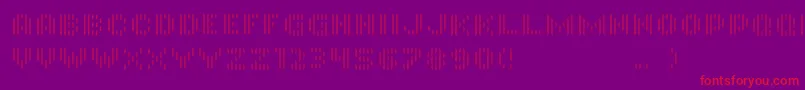 InmonoRegular Font – Red Fonts on Purple Background