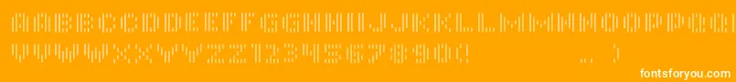InmonoRegular Font – White Fonts on Orange Background