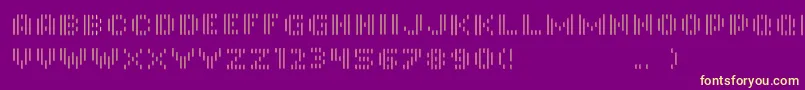 InmonoRegular Font – Yellow Fonts on Purple Background