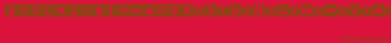 EsriArcpad Font – Brown Fonts on Red Background