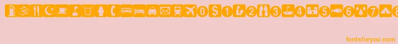 EsriArcpad Font – Orange Fonts on Pink Background