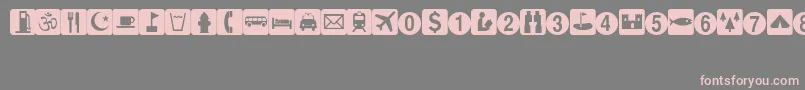 EsriArcpad Font – Pink Fonts on Gray Background